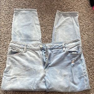 SO Women's Mom, High Rise Light Blue Jeans